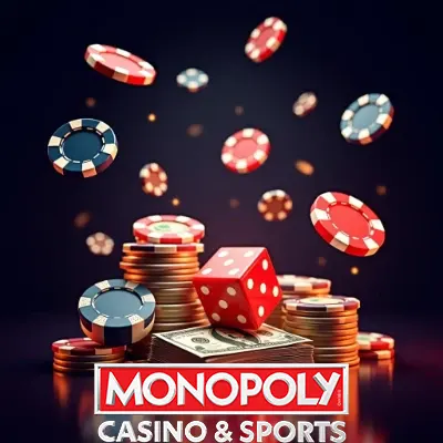 Captura de pantalla de la interfaz de Monopoly Casino mostrando juegos de slots